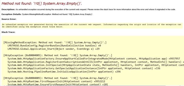 ssnetframeworkerror